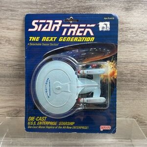 Star Trek Next Generation USS Enterprise Diecast Starship Galoob 1988 New NOS